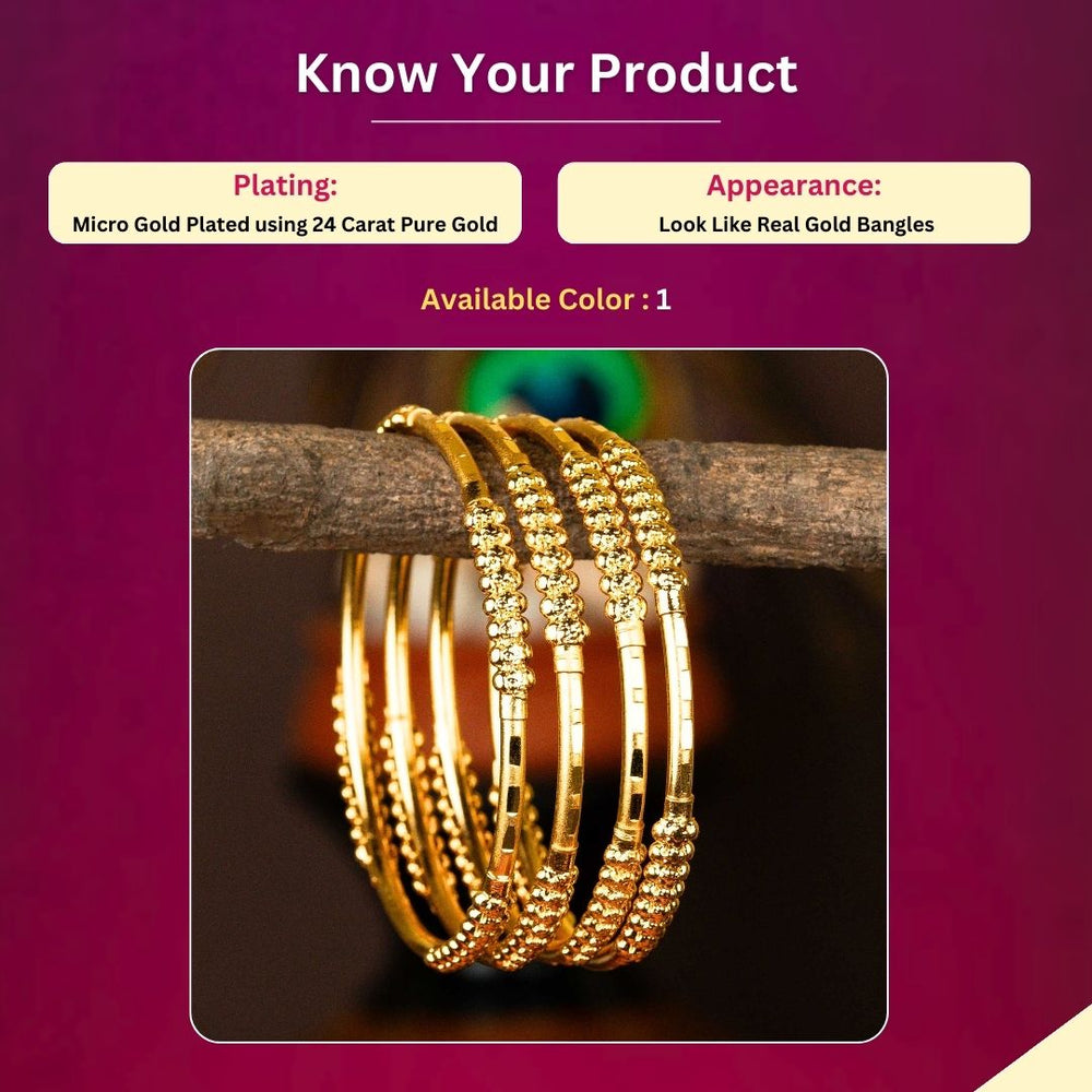 Micro Gold Plated Bangles Measurement Image - Sasitrends