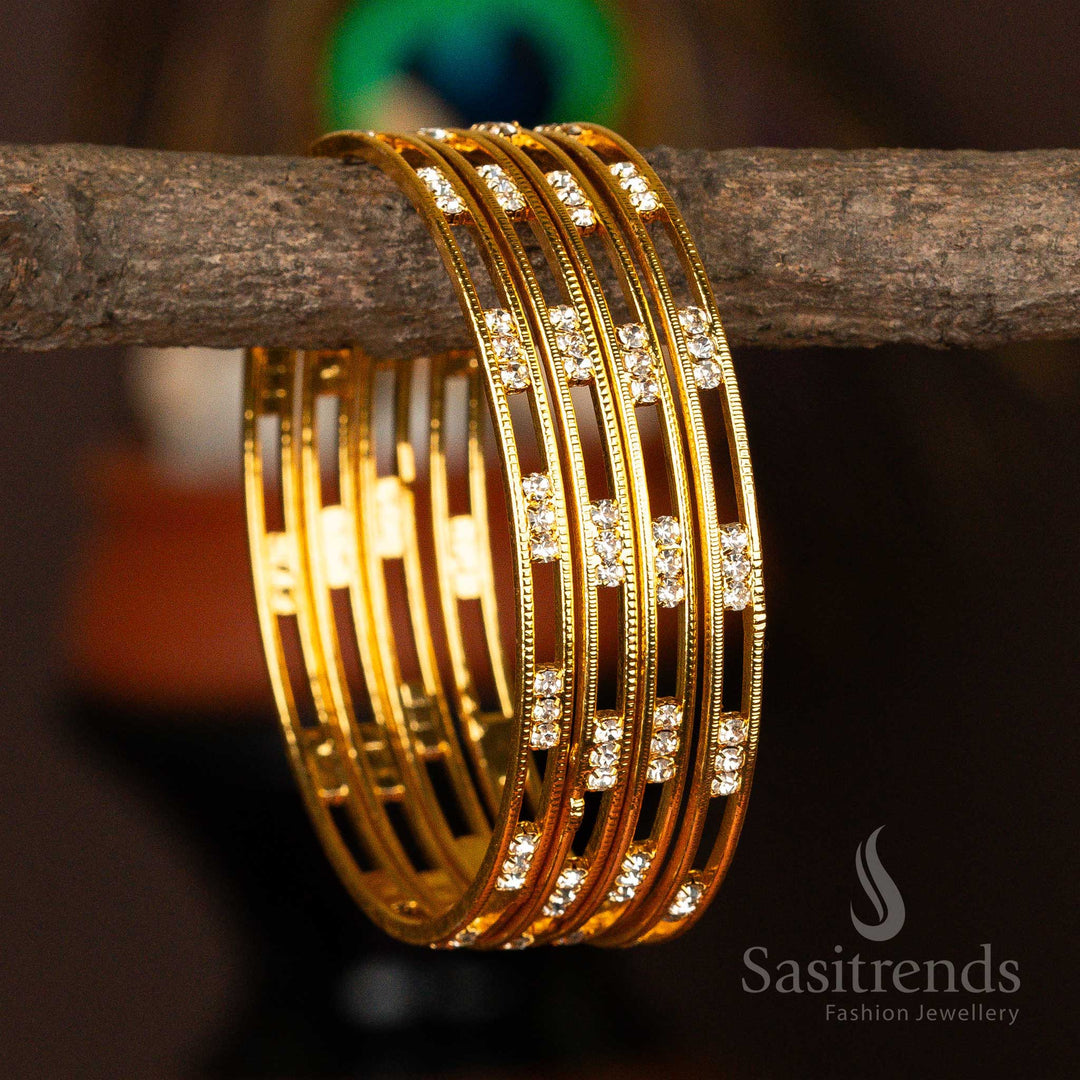 One Gram Micro Gold Plated Guaranteed Bangles Sasitrends Online Shopping