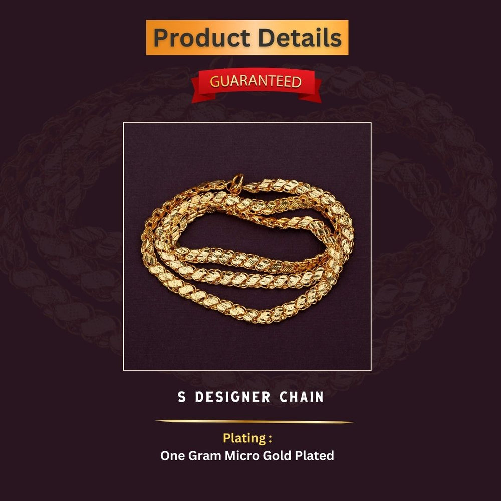 Micro Gold Plated Chain Measurement Image - Sasitrends