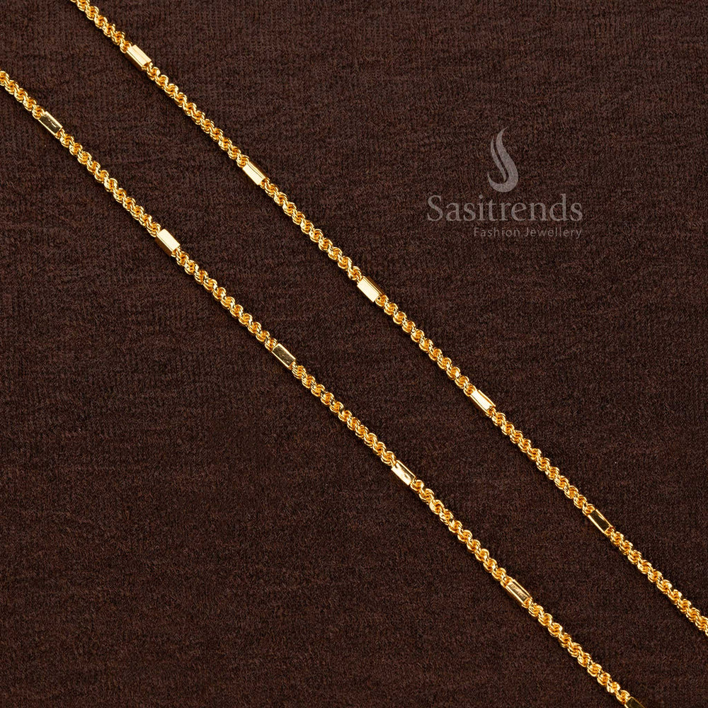 Micro Gold Plated Rope Chain for Special Occasions – Sasitrends