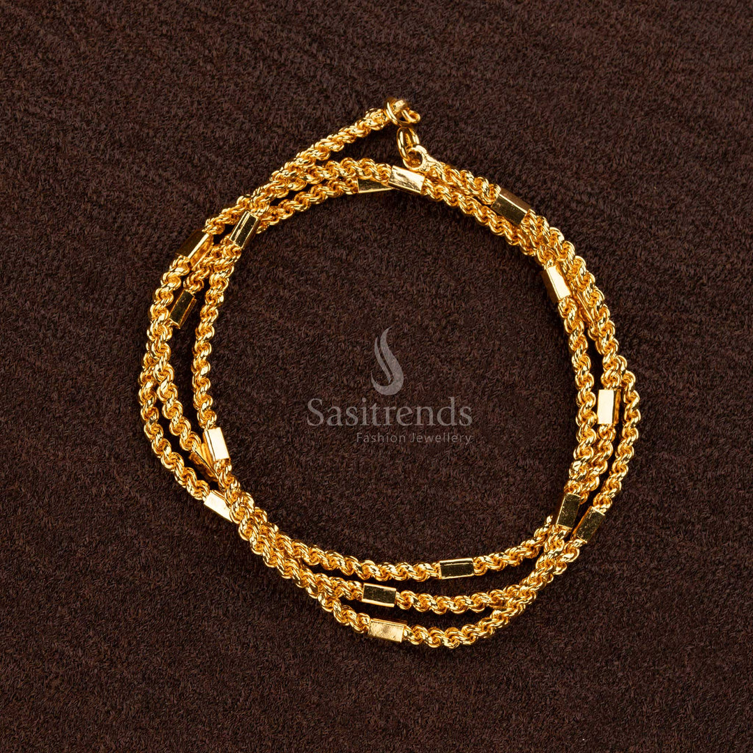 Traditional Micro Gold Plated Rope Chain for Women – Sasitrends