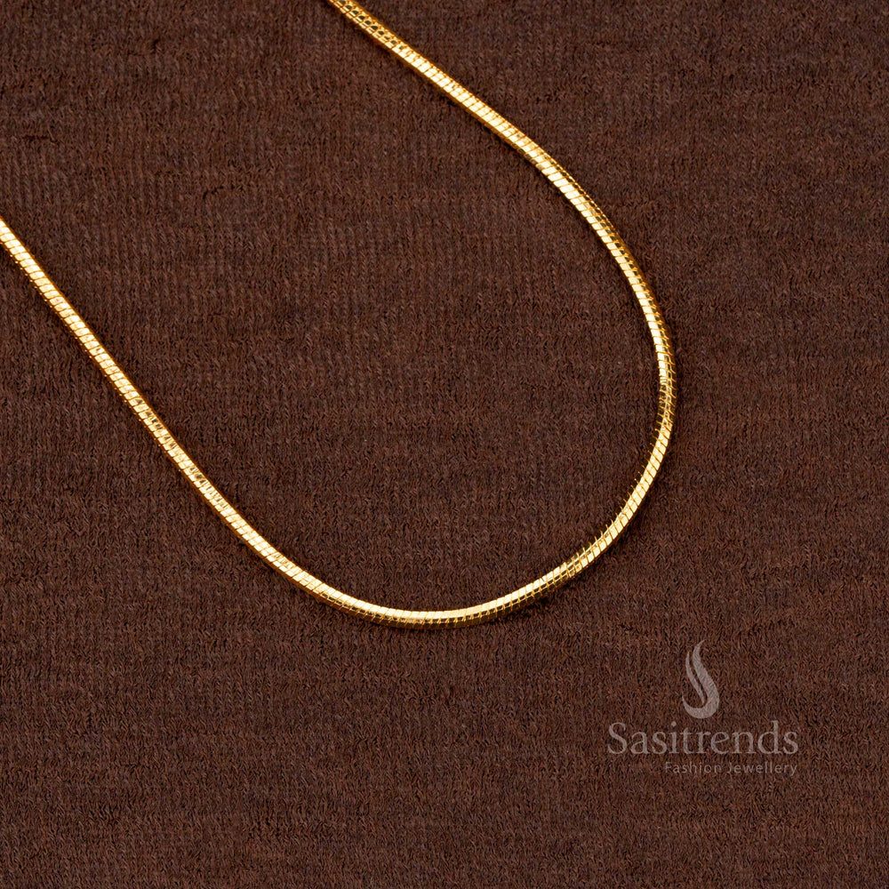 Elegant micro gold plated designer chain with intricate craftsmanship – Sasitrends