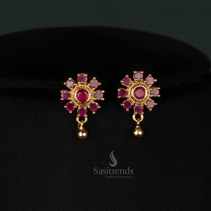 Elegant long jewellery set with earrings, Gajiri chain, and elephant motif - Sasitrends