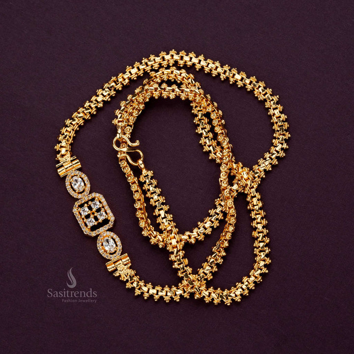 Luxurious white Mugappu chain, perfect gift for mothers and wives - Sasitrends