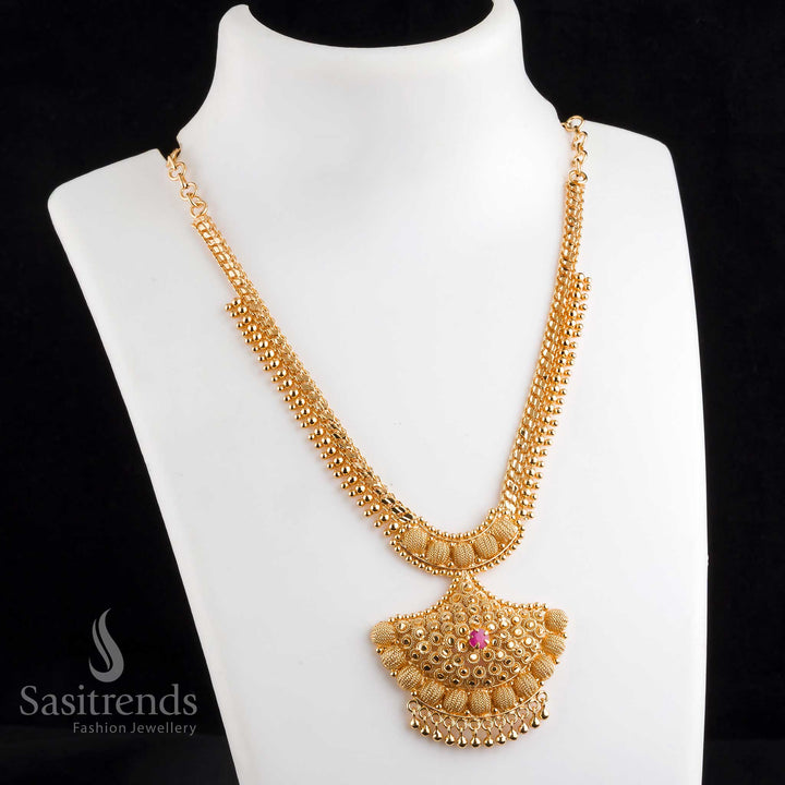 Traditionl Micro Gold Plated Necklace for Women - Sasitrends