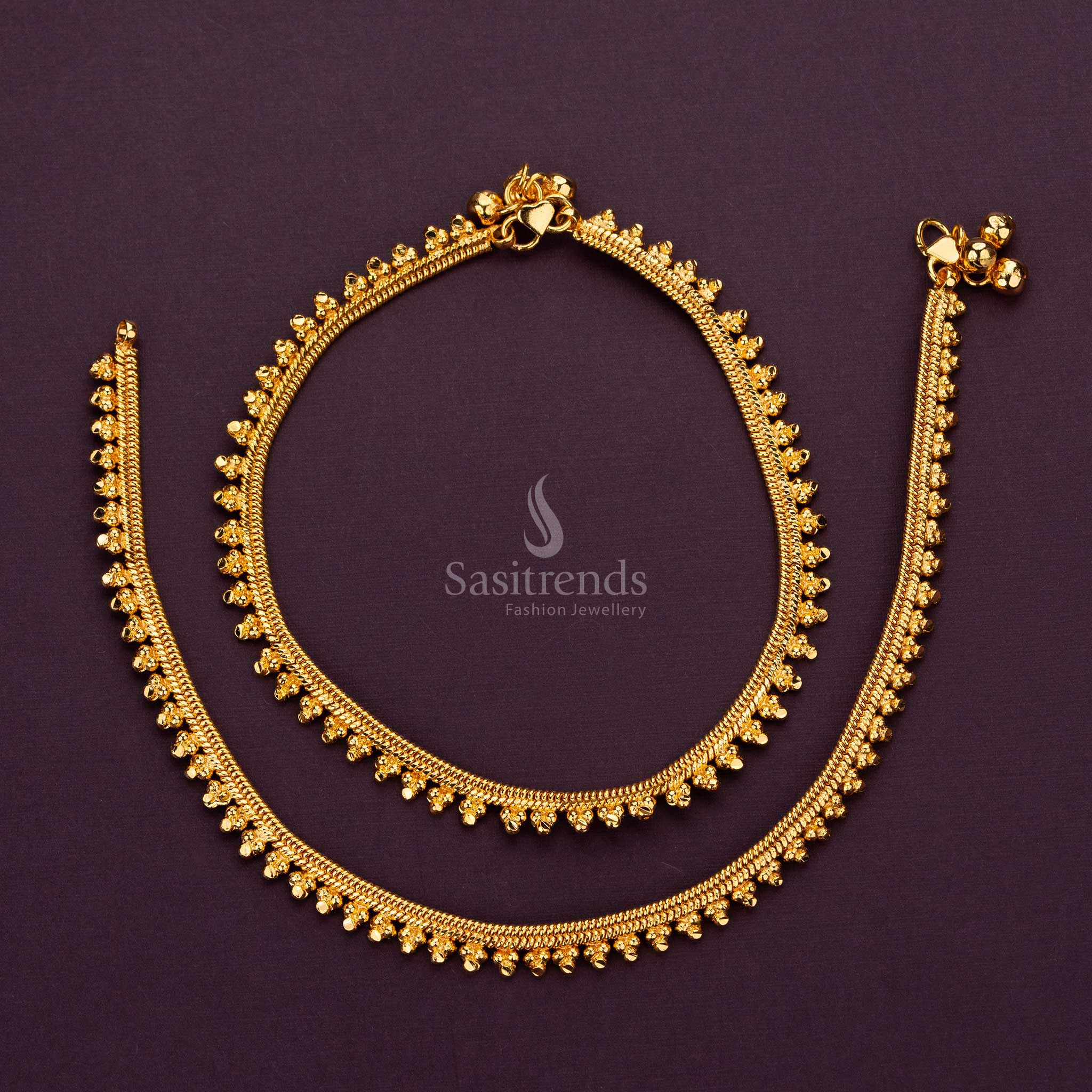Trendy Elegant Micro Gold Plated Anklets for Women Sasitrends