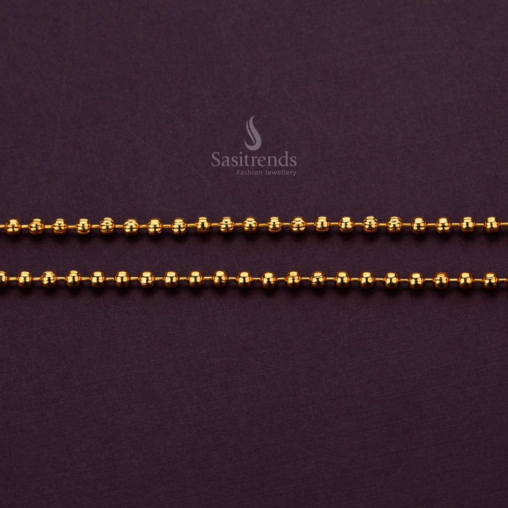 Elegant Micro gold plated anklets, perfect for casual and formal wear - Sasitrends