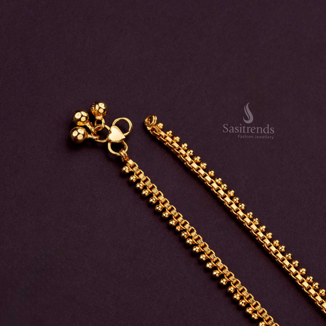 Traditional anklets crafted from premium quality brass - Sasitrends