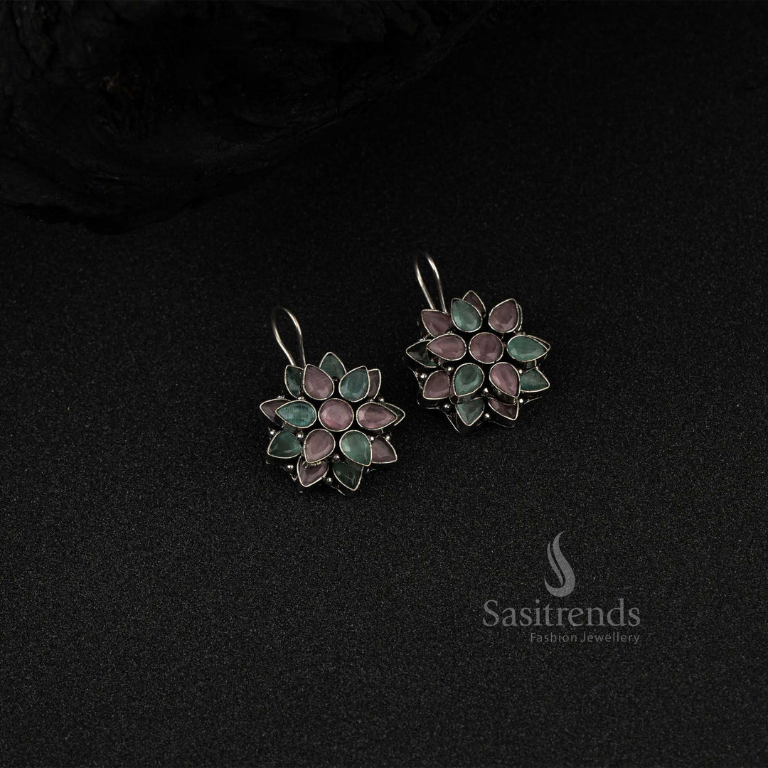 Sasitrends Oxidised German Silver Earrings