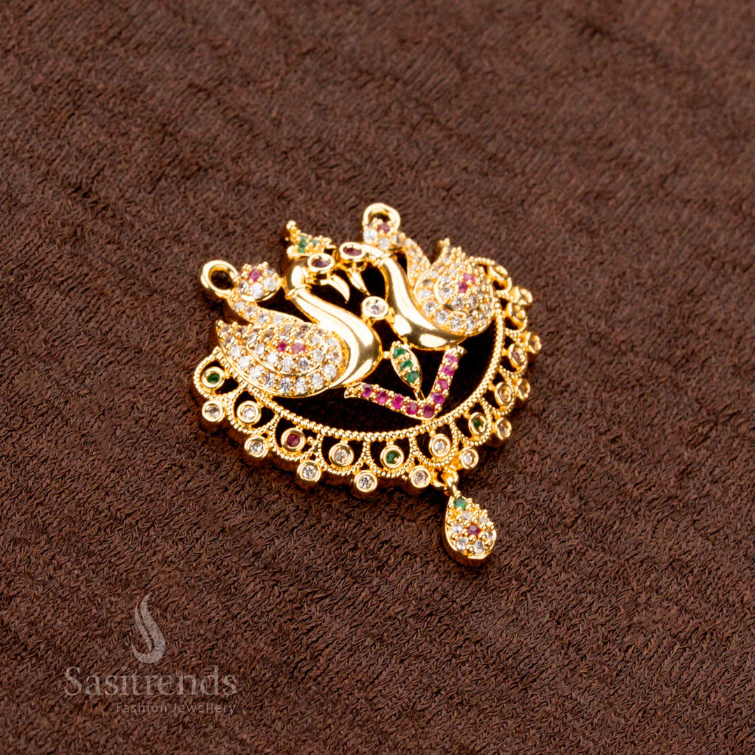 Traditional Peacock Design Pendant Dollar in One Gram Jewellery – Sasitrends