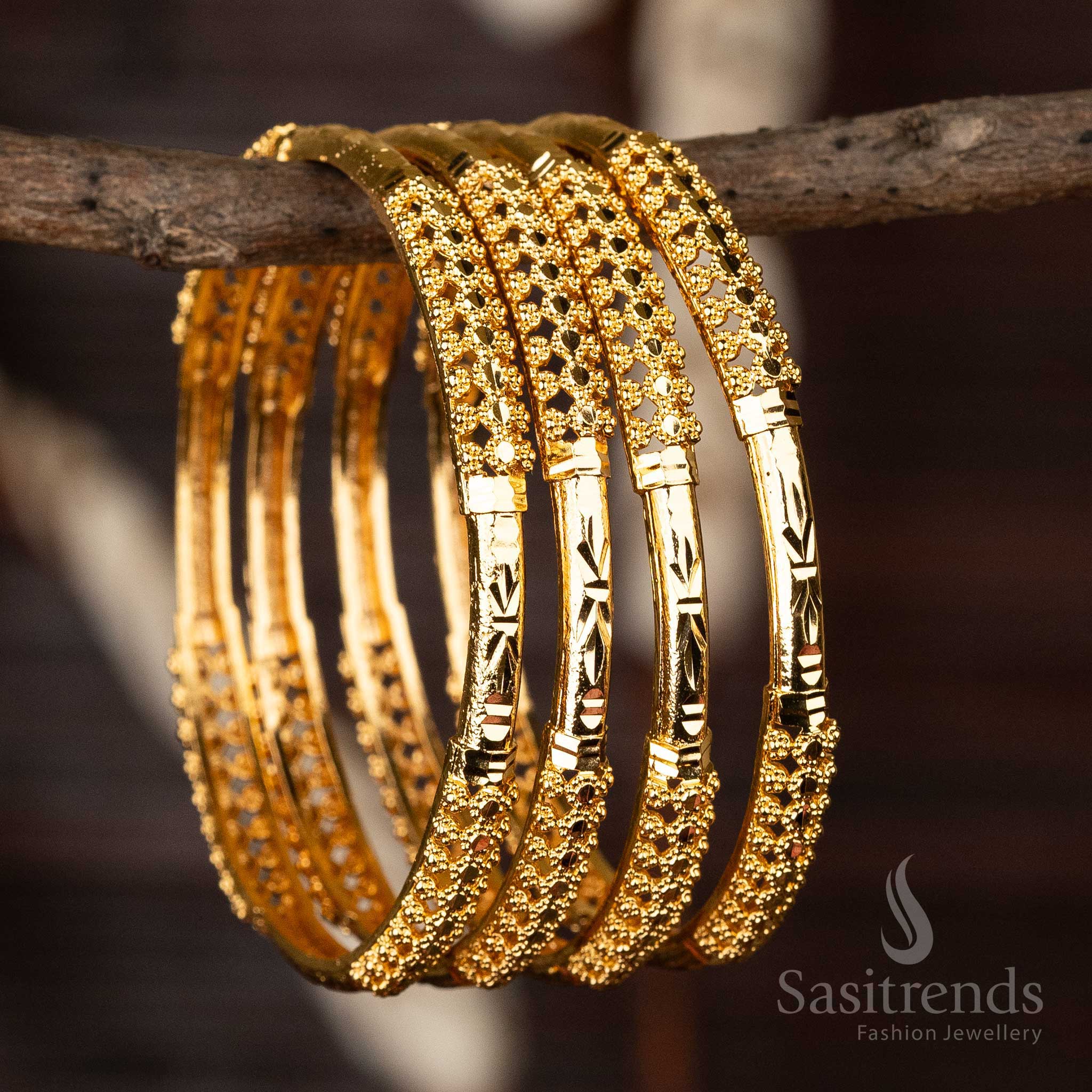 Bangles Set Latest Trendy Gold Bangles Designs BNG894 Trendy