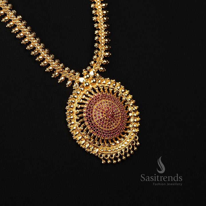 Antique Style Beaded Chain Necklace – Look Like Real Gold - Sasitrends