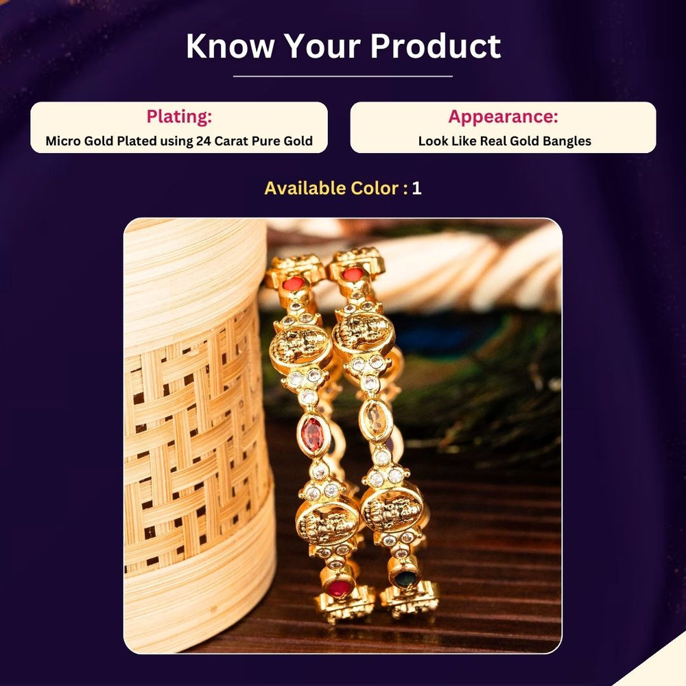 Micro gold plated Bangles Measurement Image - Sasitrends