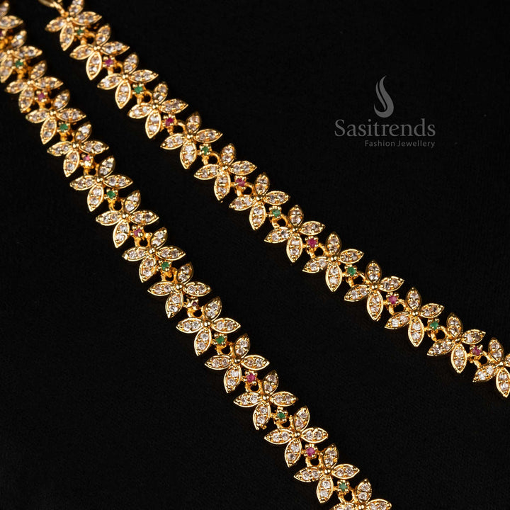 High-Quality American Diamond Peacock Jewellery Set – Sasitrends