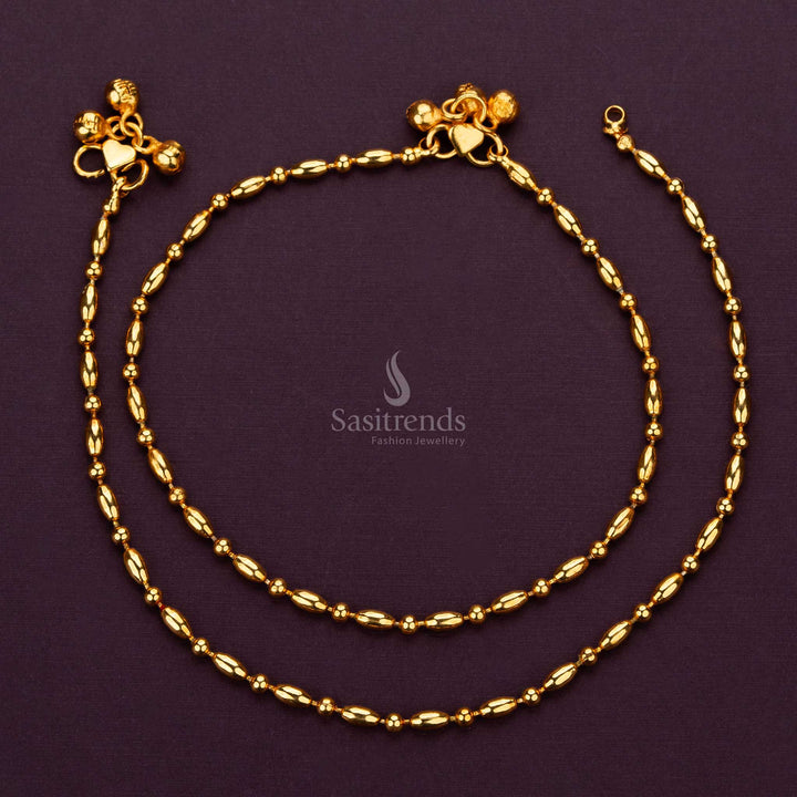 Elegant Collection Of Micro Gold Plated Anklets (Payal) with Lifetime Guarantee - Sasitrends