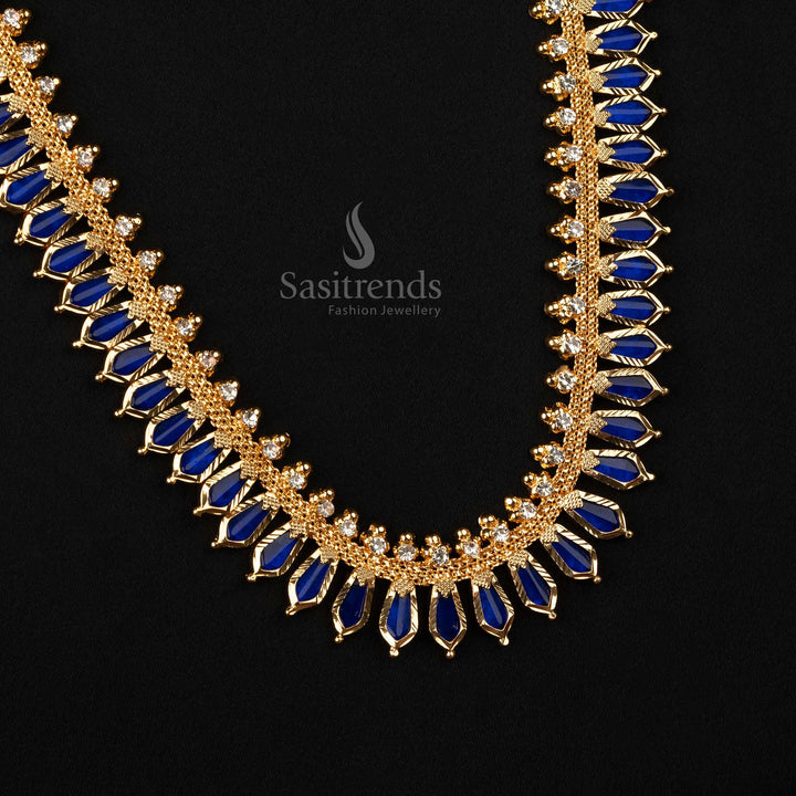 Traditional Micro Gold Plated Nagapadam Necklace – One Gram Real Gold Look | Sasitrends - Sasitrends
