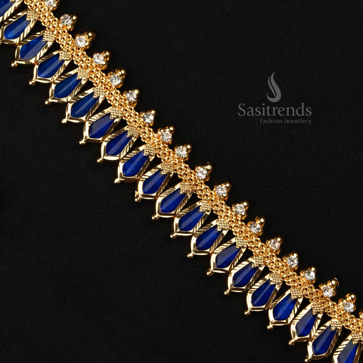 Traditional Micro Gold Plated Nagapadam Necklace – One Gram Real Gold Look | Sasitrends - Sasitrends