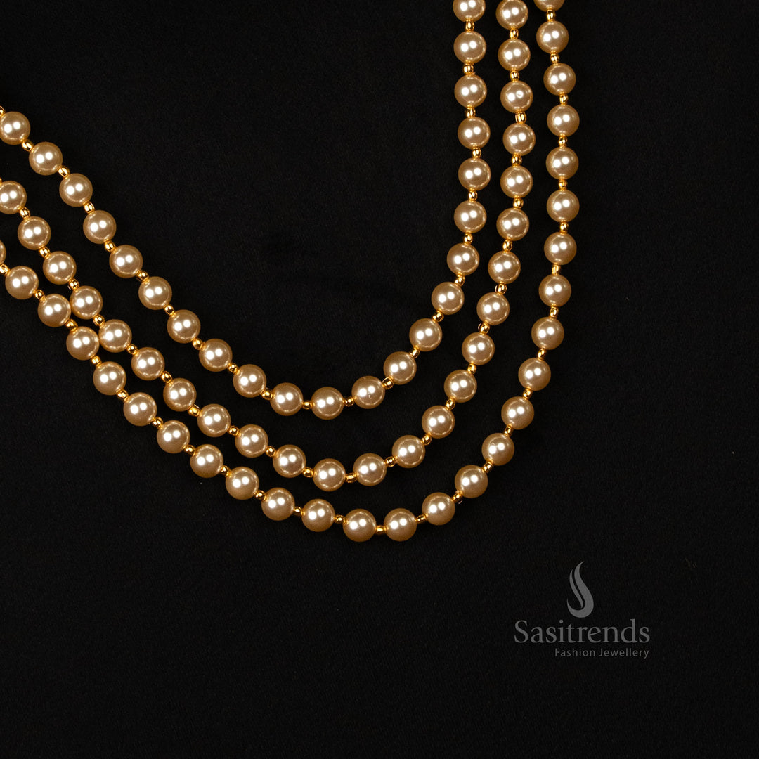Traditional Micro Gold Plated Pearl Jewellery Set – Festive & Temple Wear – Sasitrends