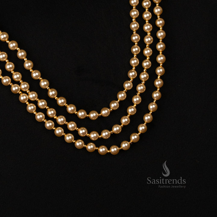 Traditional Micro Gold Plated Pearl Jewellery Set – Festive & Temple Wear – Sasitrends