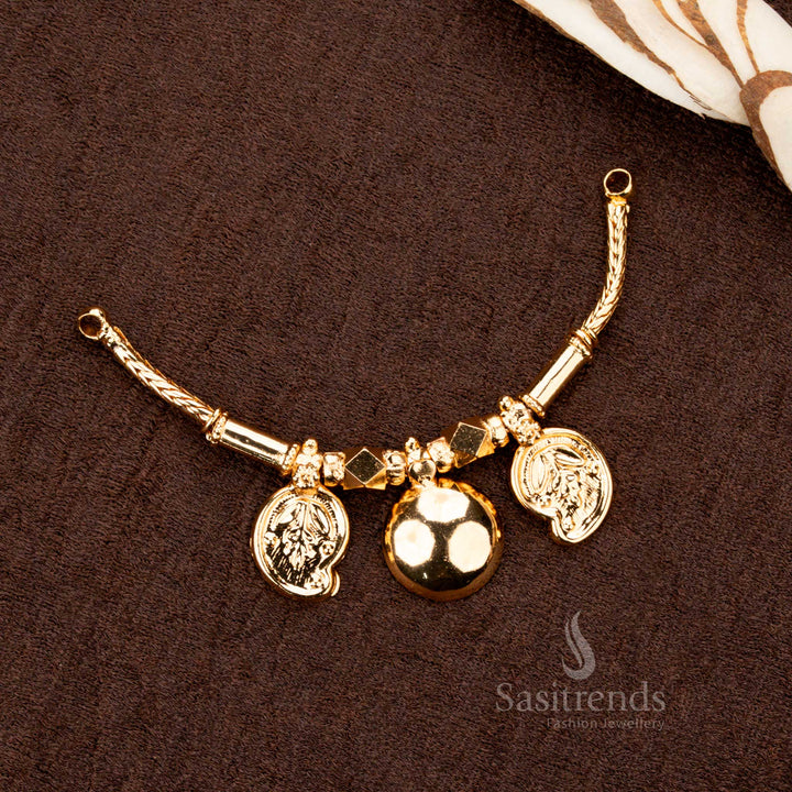 Traditional Mangalsutra Pendant with Double Lakshmi Coins - Sasitrends