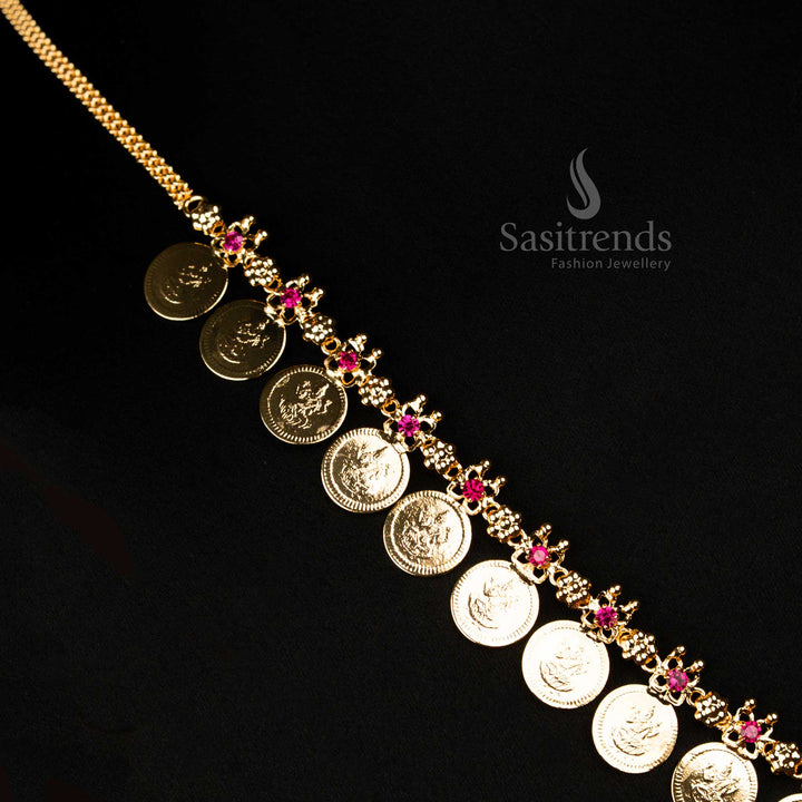 South Indian Traditional Coin Necklace for Weddings and Festivals – Sasitrends