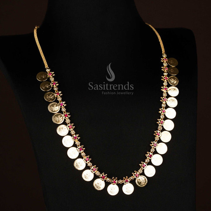 South Indian Traditional Coin Necklace for Weddings and Festivals – Sasitrends