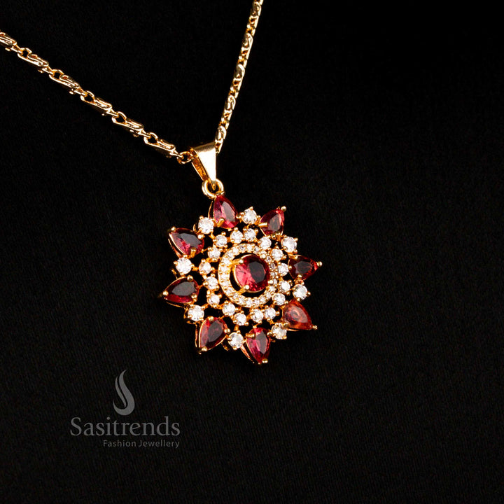 Exquisite One Gram Micro Gold Plated American Diamond Jewellery Sets Guaranteed - Sasitrends