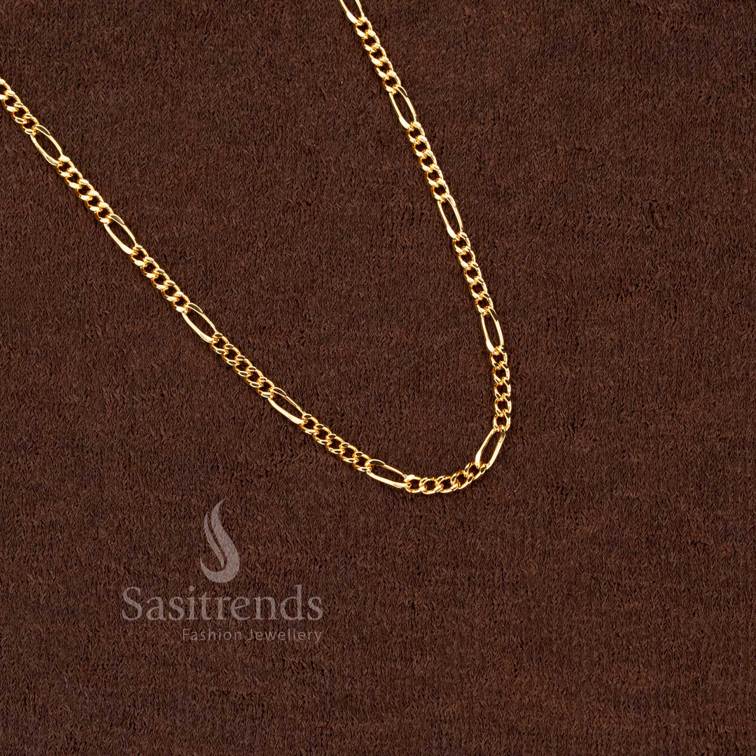 Guaranteed One Gram Micro Gold Plated Chain Collection – 24K Pure Gold Plated Traditional Chains - Sasitrends