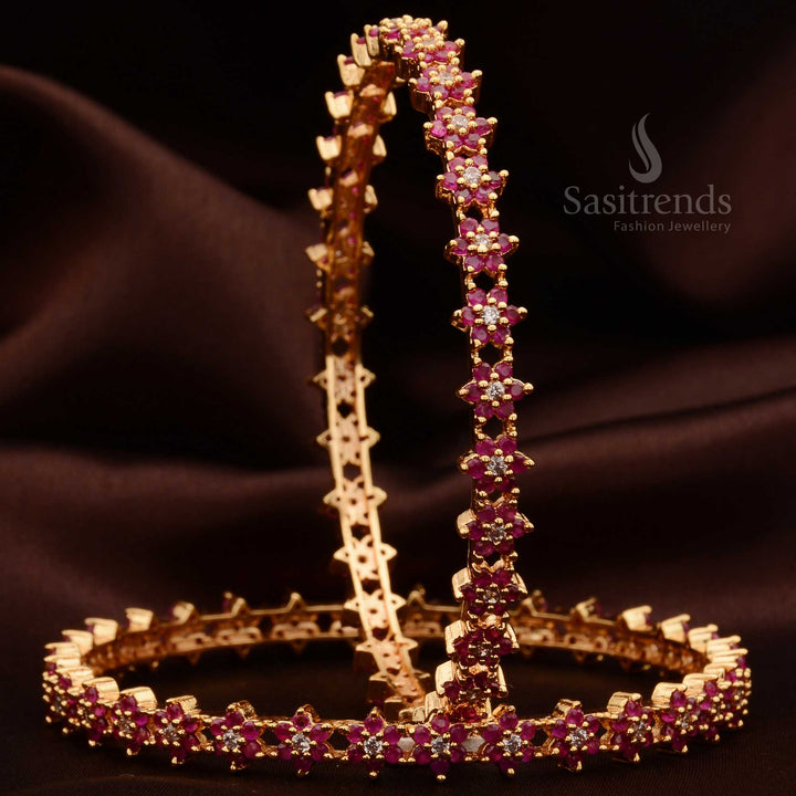 AD Studded Bangles - Sasitrends - Sasitrends