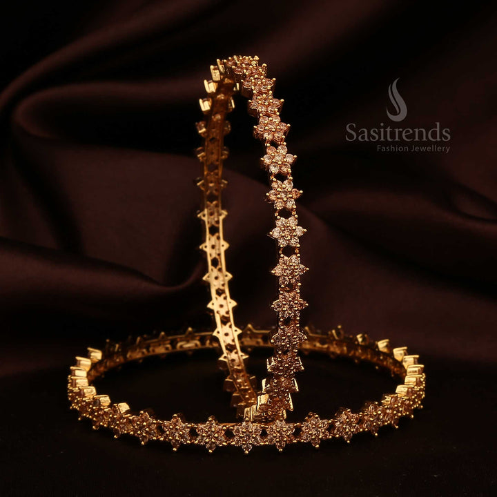 American Diamond Bangles Artificial - Sasitrends