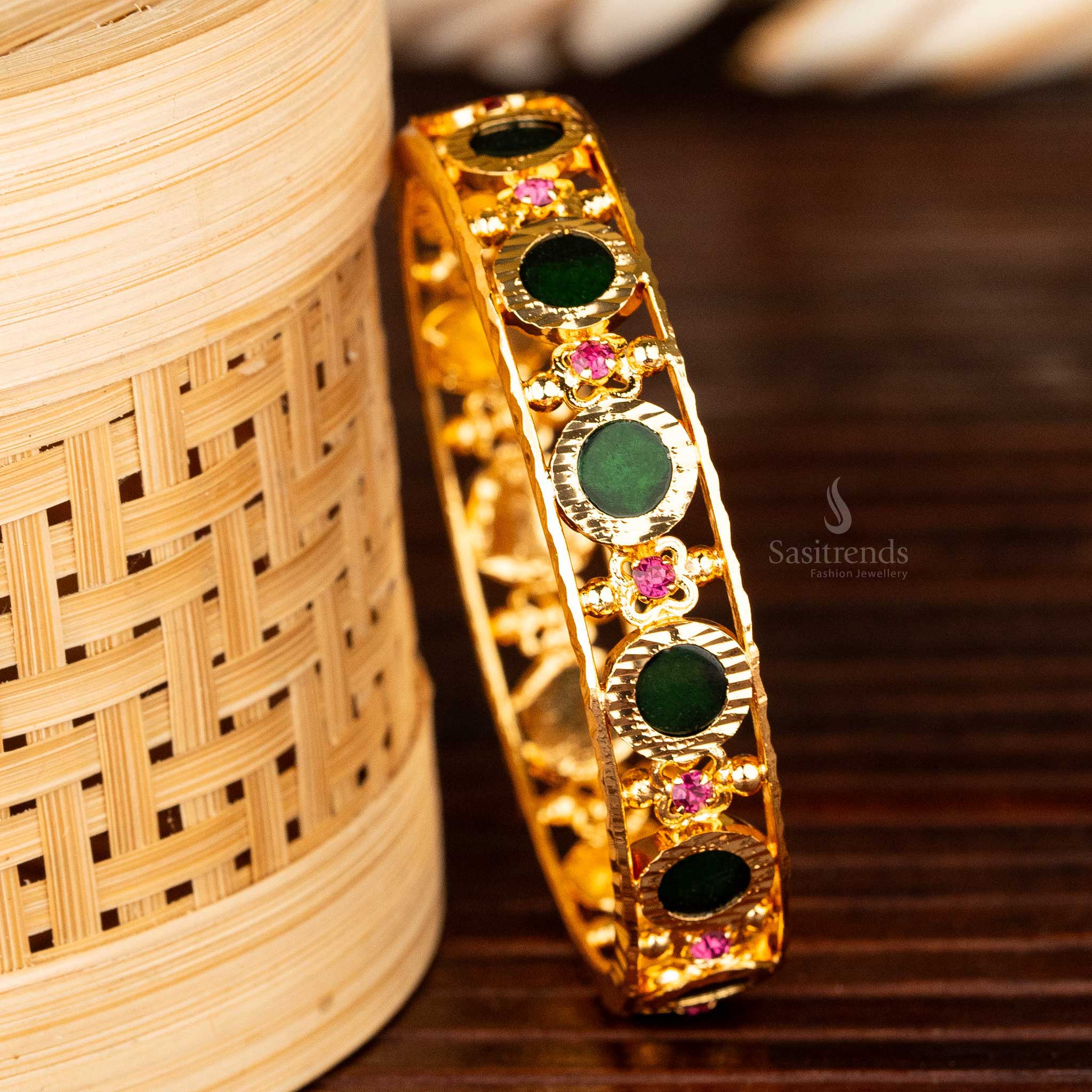 Guaranteed Micro Gold Plated Palakka Kerala Bangles Sasitrends