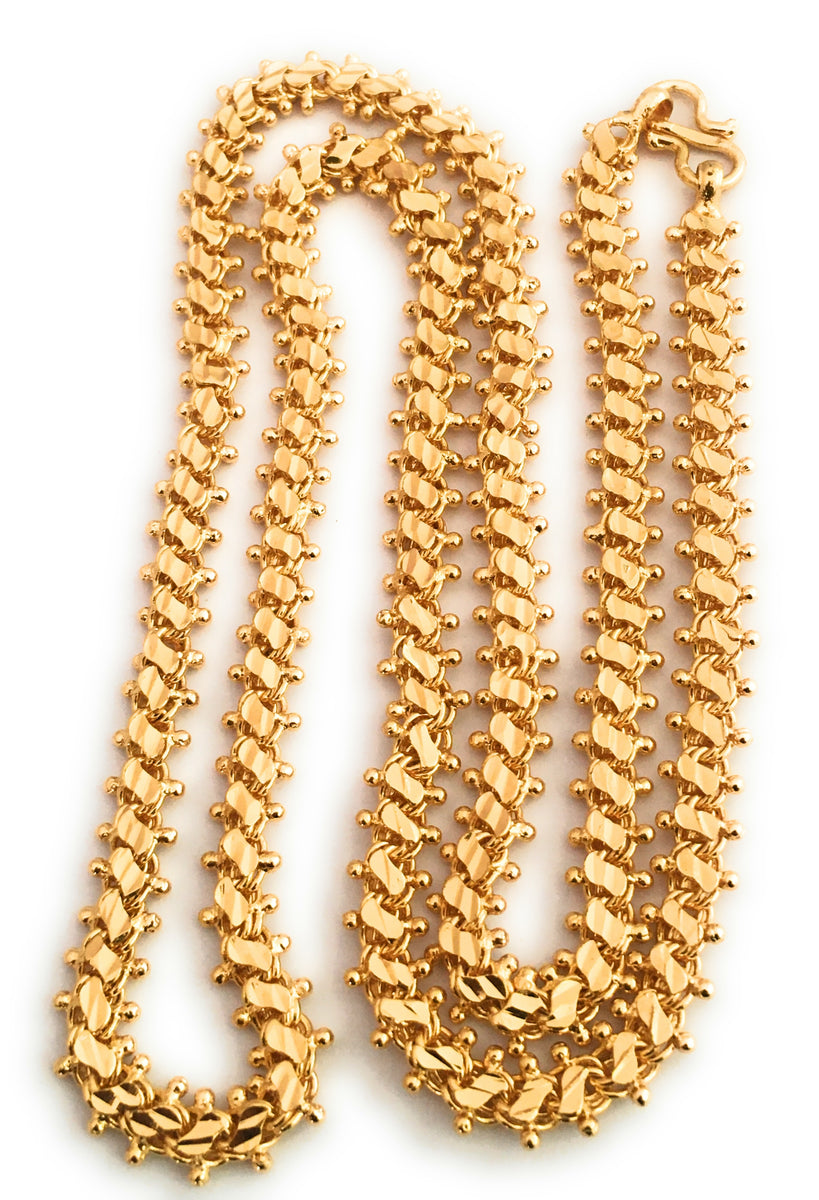 Festive Collection Micro Gold Plated Chain New Model - Sasitrends