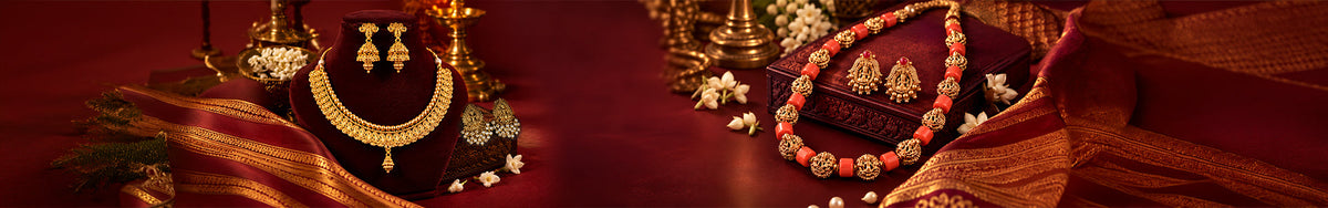 Antique Gold Plated Necklace Sets