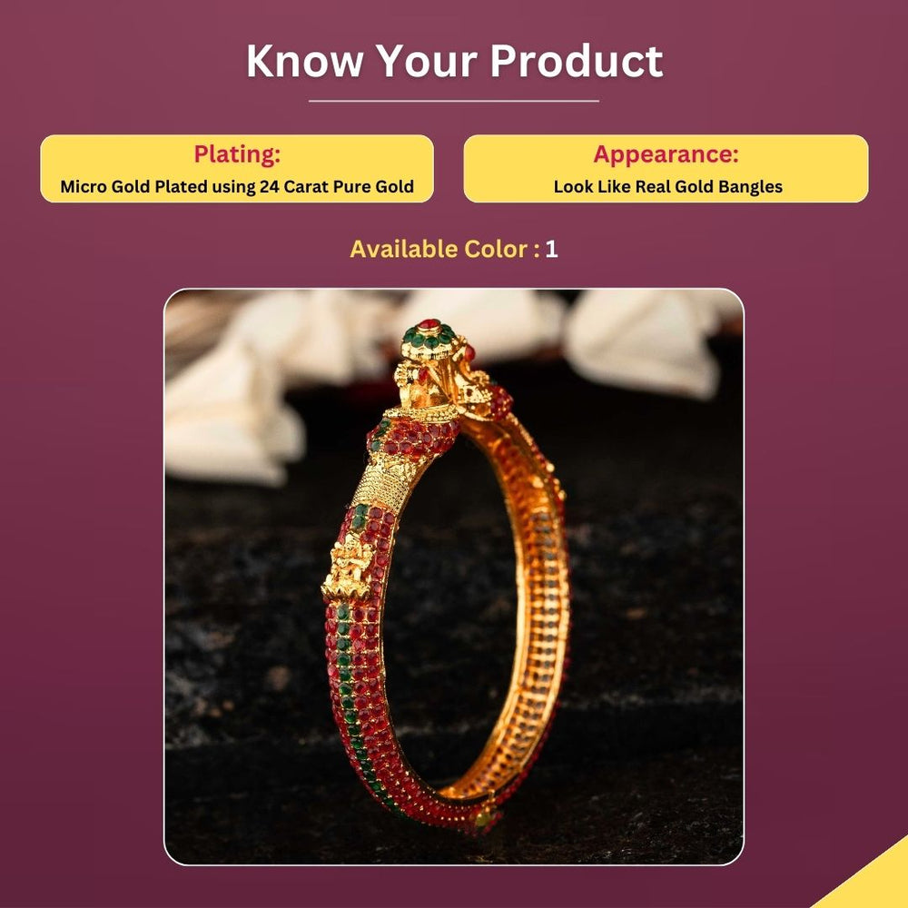 Micro gold plated Bangles Measurement Image - Sasitrends