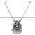 Oxidised chain with droplet charms and central embellished pendant navarathiri elegance