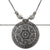 Elegant oxidised necklace featuring peacock and floral motifs