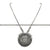Cleopatra figure pendant on 1040P oxidised silver chain with detailed craftsmanship