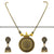 Small-Sized Chakra Pendant with Antique Gold Jhumkas Sasitrends Online Shopping