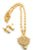 Exquisite Floral Charm: Micro Gold Plated Pearl Chain Necklace Set with Earrings | Sasitrends - Sasitrends