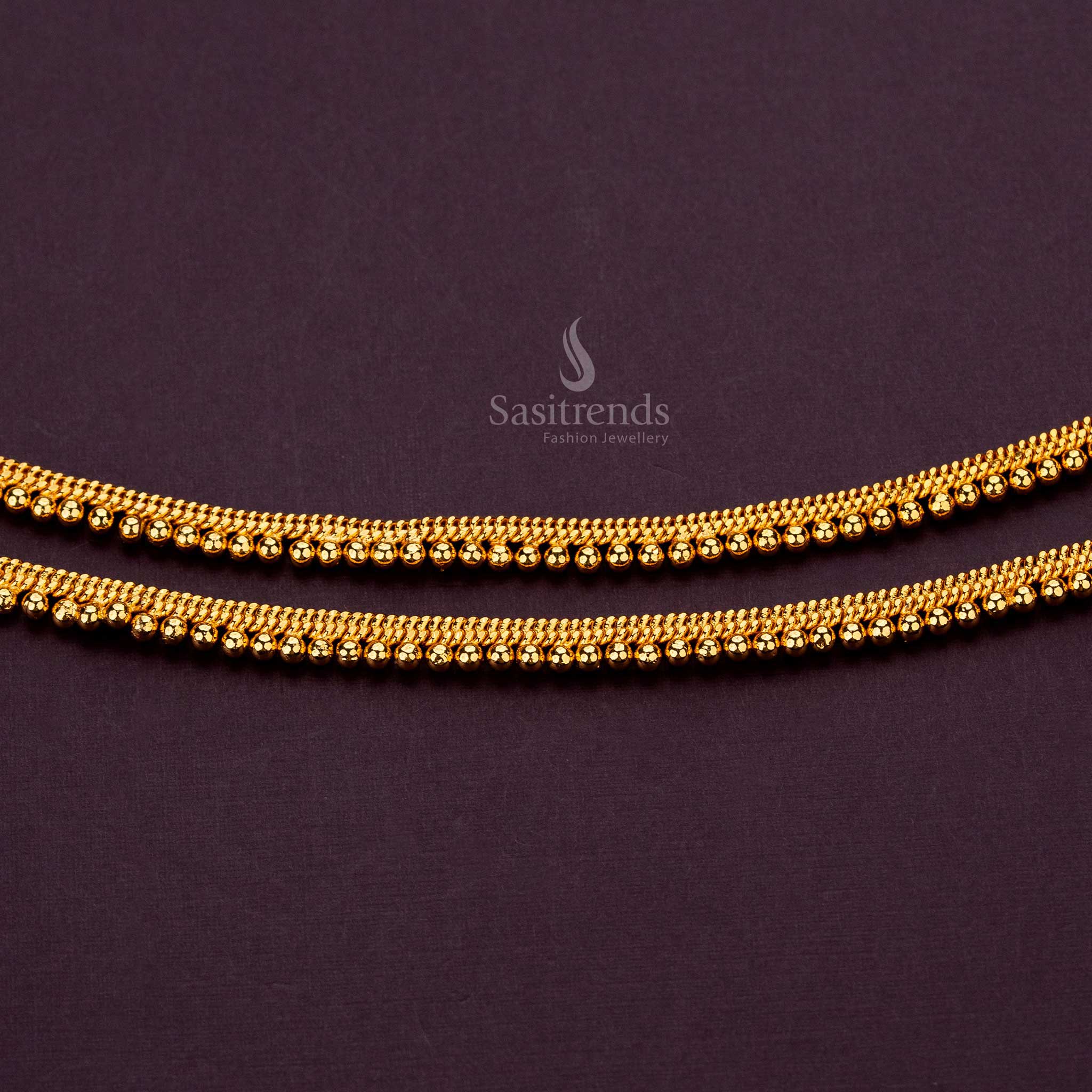 Elegant Thin Gold Anklets with Lifetime Guarantee - Sasitrends