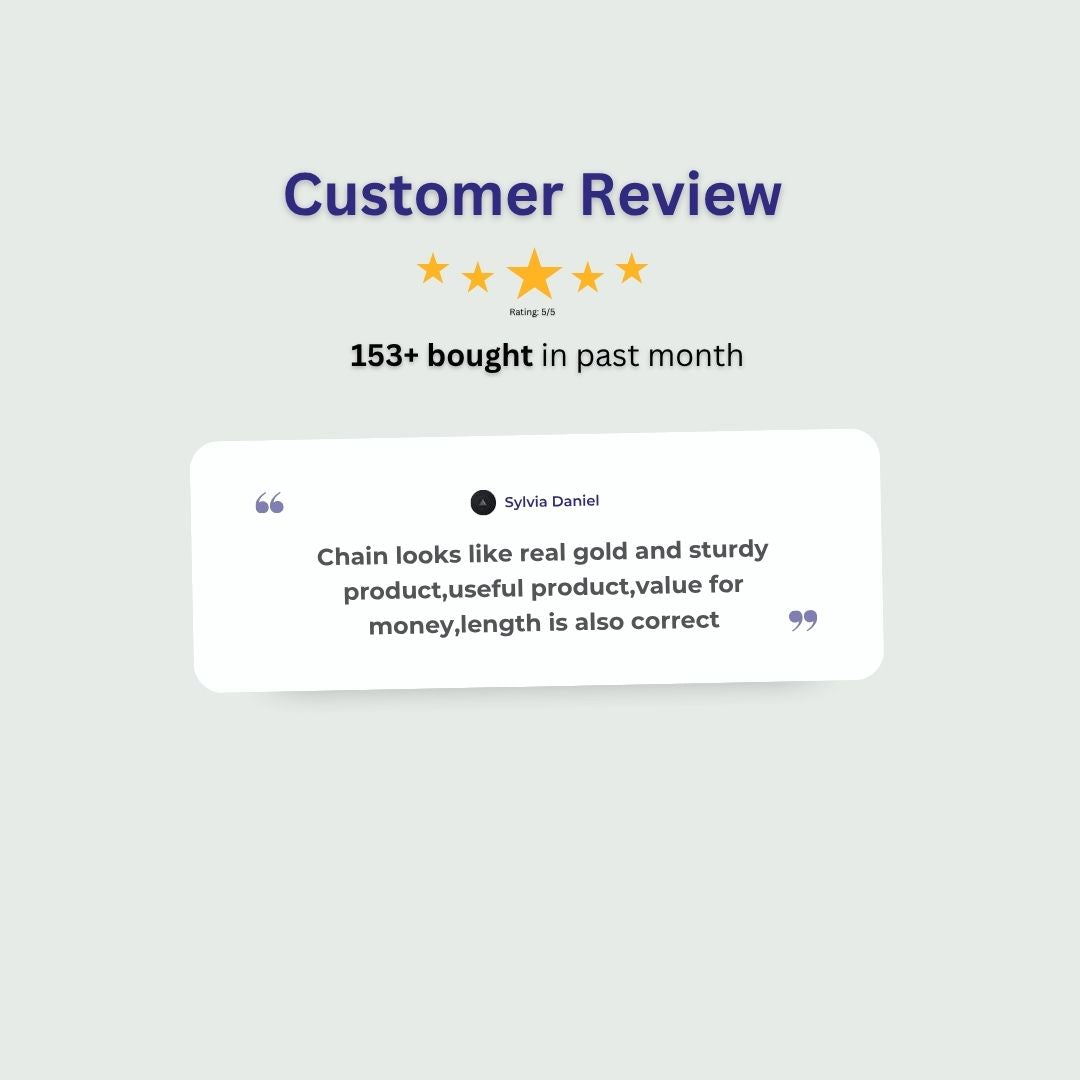 Guaranteed Micro gold plated chain review image - Sasitrends