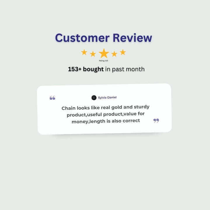 Guaranteed Micro gold plated chain review image - Sasitrends