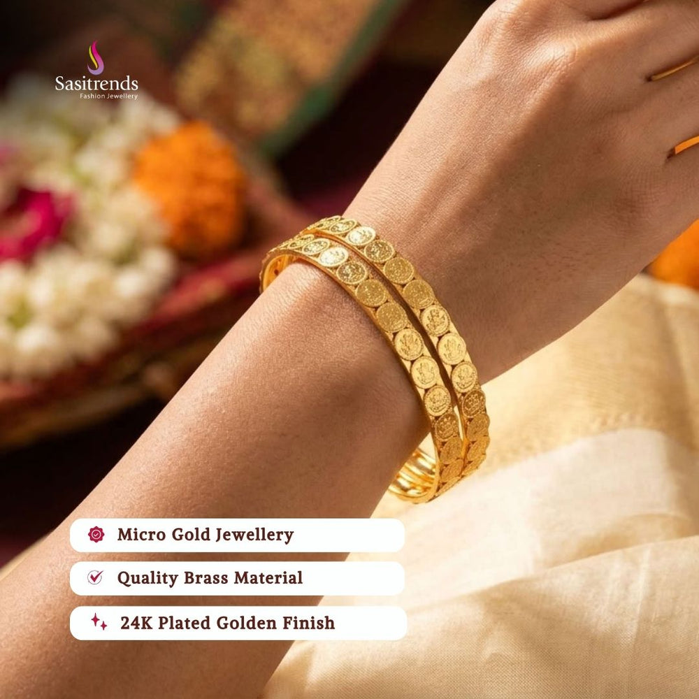 micro gold plated bangles review image - Sasitrends