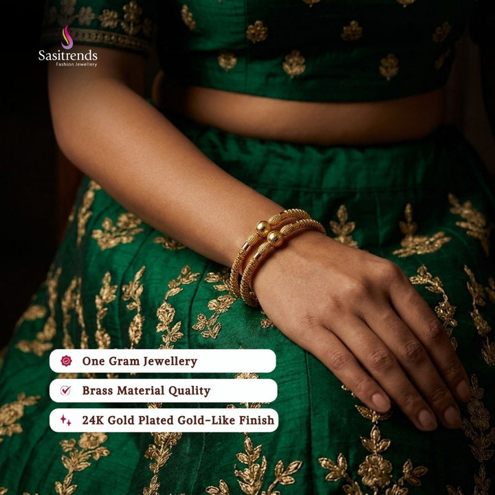 Guaranteed Micro gold plated bangles model image - Sasitrends
