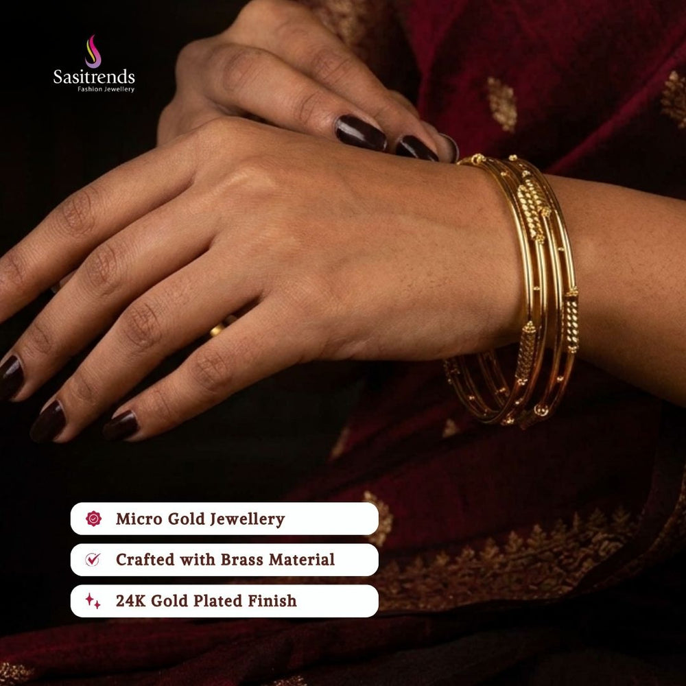Guaranteed Micro gold plated bangles model image - Sasitrends