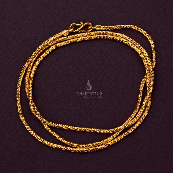 Guaranteed Micro Gold Plated Saradu Chain | Available in Thin, Medium and Thick  - Sasitrends - Sasitrends