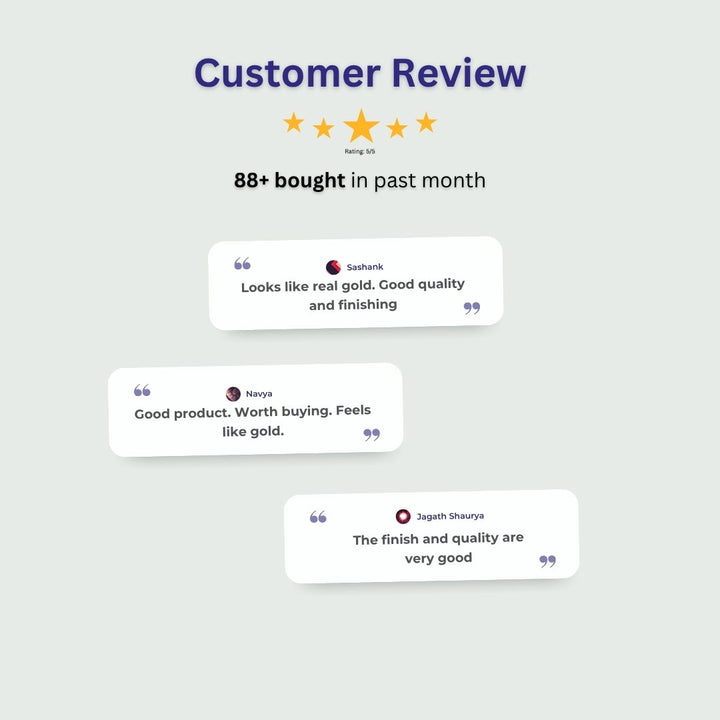 Guaranteed Micro gold plated chains customer review image - Sasitrends