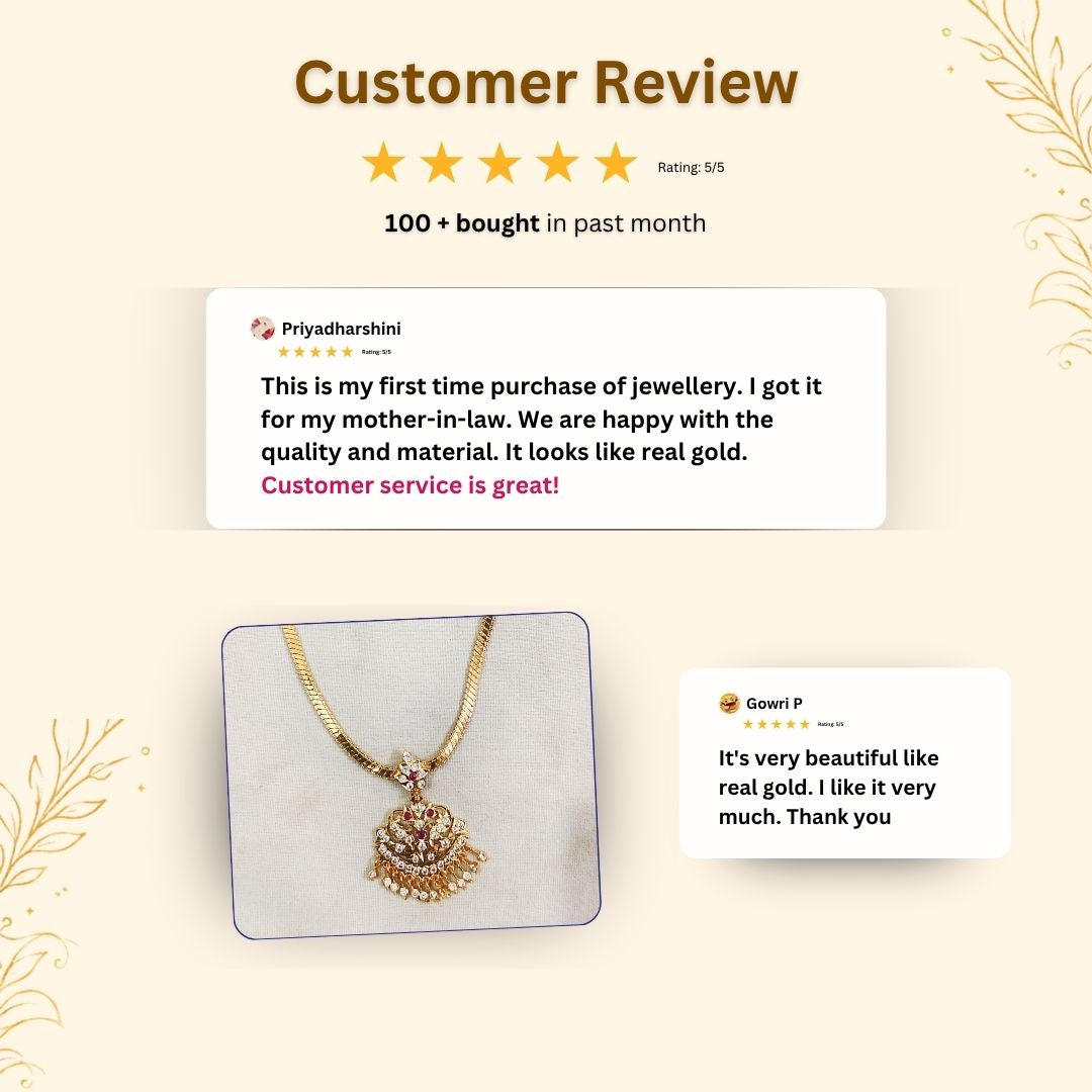 Guaranteed impon micro gold plated AD stone necklaces - Sasitrends
