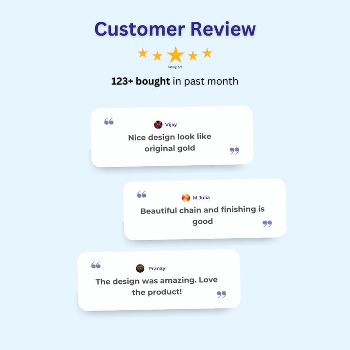 Guaranteed Micro gold plated chains  customer review image - Sasitrends