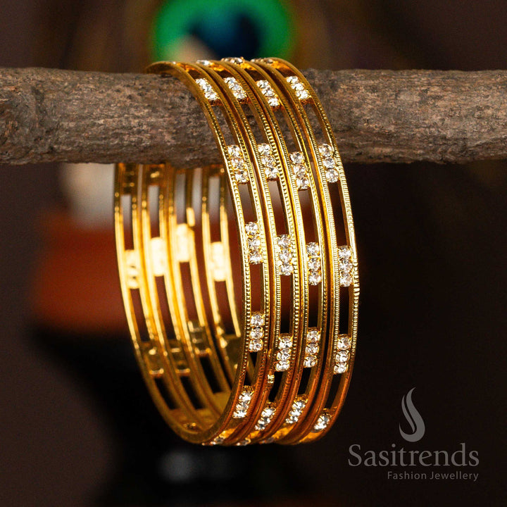 One Gram Micro Gold Plated Guaranteed Bangles Sasitrends Online Shopping